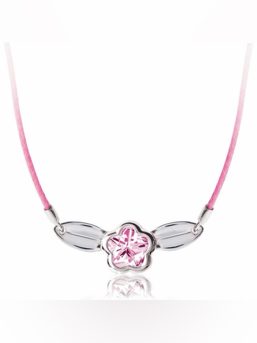 BFlower CZ & 925 Girls Nylon Necklace